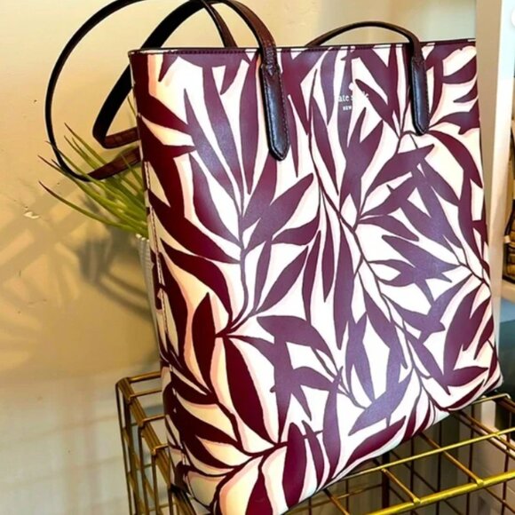 Kate Spade Jana Foliage Large Tote - LIKE NEW - Picture 1 of 11